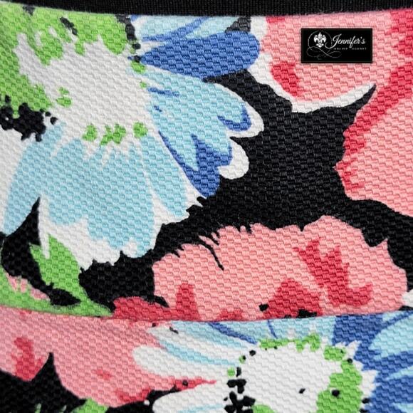 Talbots Women's Textured Floral Wide Band Pencil Skirt Size 8 - Picture 3 of 9